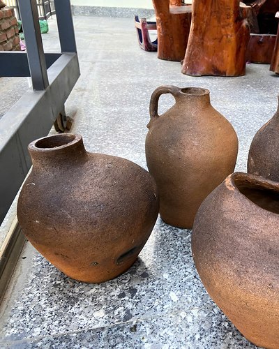 Ảnh 3/3: bình hoa gốm Chăm Bàu Trúc nặn tay, đất nung không men