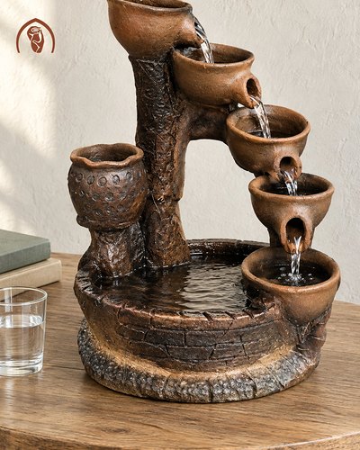 Ảnh 2/4: thác nước gốm Chăm Bàu Trúc nặn tay, đất nung không men